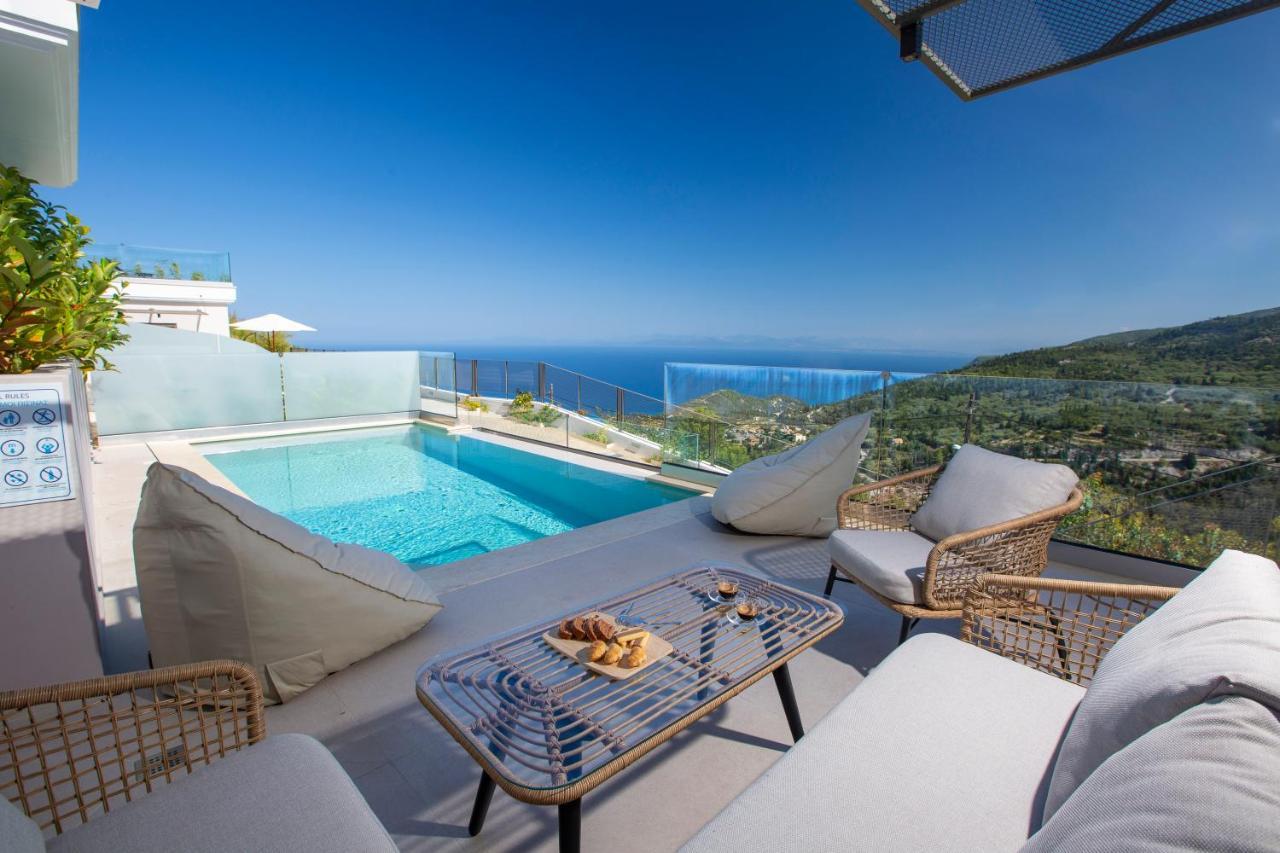 Inorato - Luxury Villa With Private Swimming Pool Kalamitsi  Ngoại thất bức ảnh